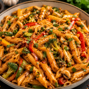 Desi Chilli Garlic Vegetable Pasta